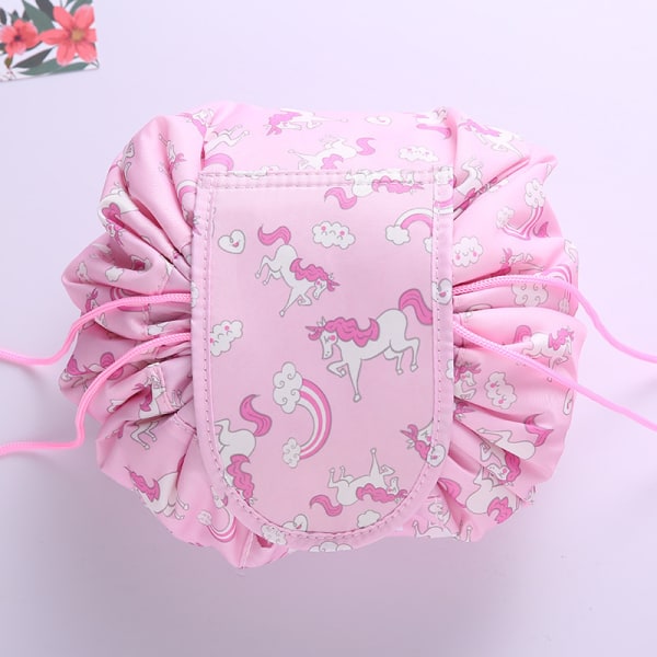 Lazy Kosmetiikkipussi Kannettava Matkakassi Lazy Bag 梦幻彩虹马