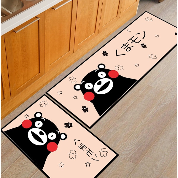 Köksmattor, sängmattor för sovrum kan maskintvättas. kumamoto 40 * 60+40 * 120cm two packs
