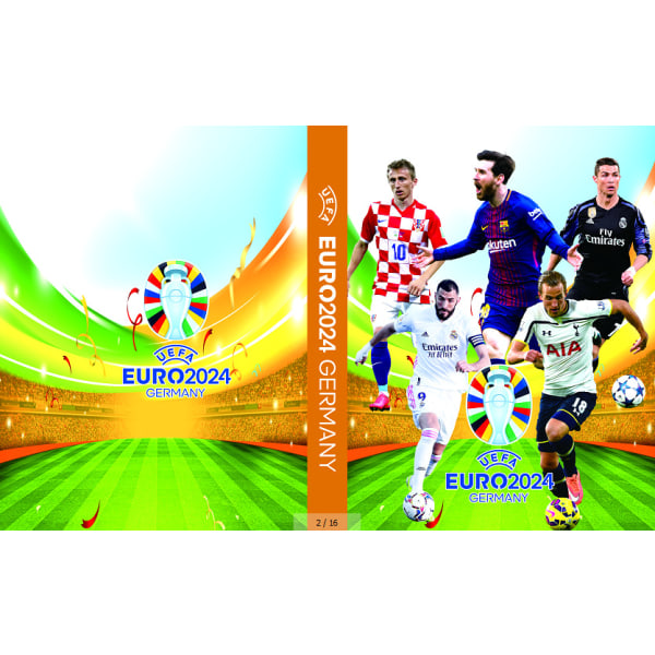 Samlingen av fotbollsstjärnekort rymmer 432 VM Messi Ronaldo-kort Jiugongge 3D Dynamic 3