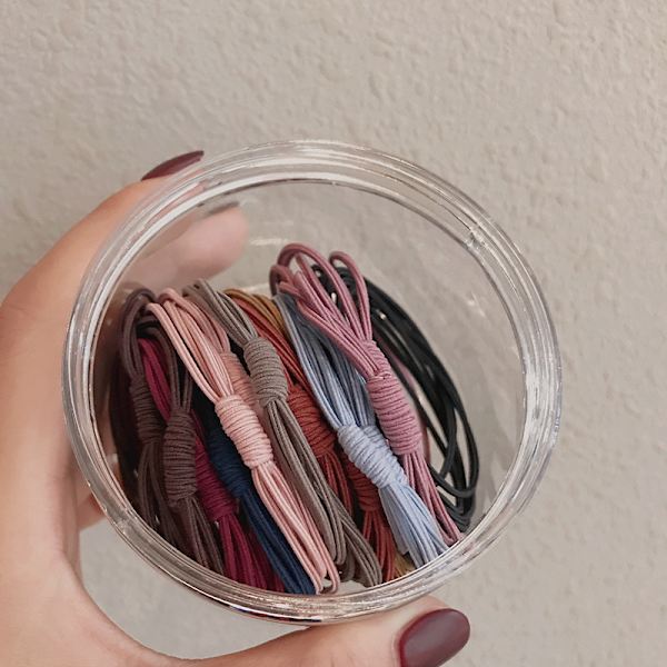 20 stycken hårcirkel med hög stretch 20条混色（20条）