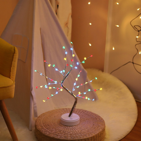 Led Firefly Tree Lamp Starry Dekorativ Lampa 60 lamp plum blossom - tree lamp battery+usb dual-purpose model
