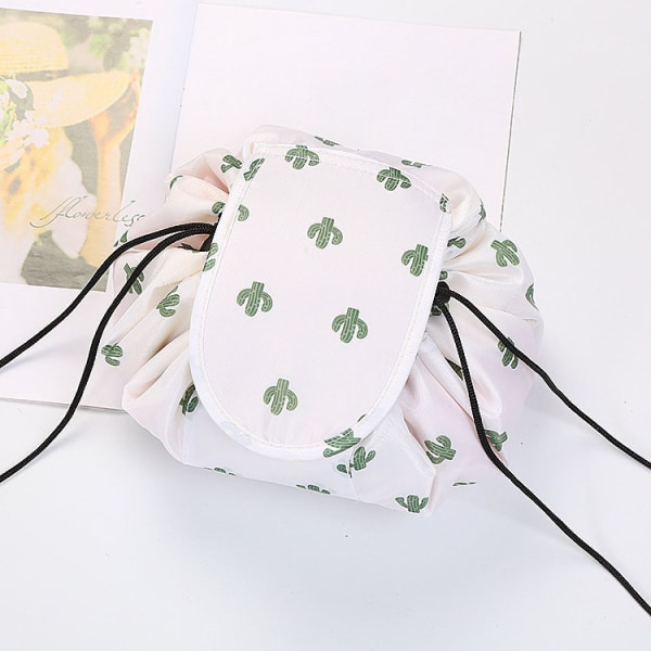 Lazy Cosmetic Bag Portabel Reseförvaringsväska Lazy Bag 仙人掌