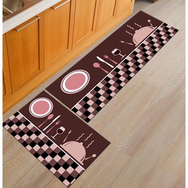 Keittiön lattiamatot, makuuhuoneen sängynmatot, konepesu mahdollisuus. tableware 40 * 60+40 * 120cm two packs