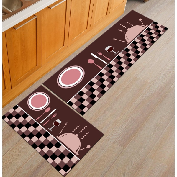 Köksmattor, sängmattor för sovrum kan maskintvättas. tableware 40 * 60+40 * 120cm two packs
