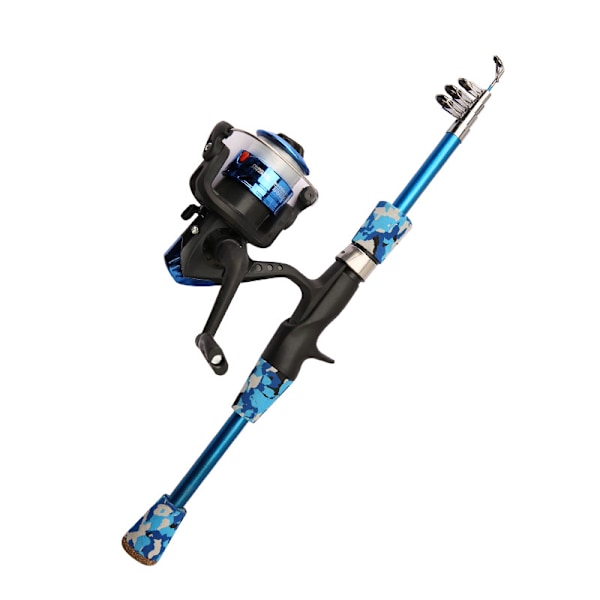 Ultrakort sjöstolpe Mini Portable River Pole blue 1.8m bare pole