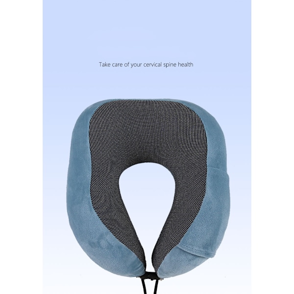 U-formad rör i bomullshals med långsam rebound-minne Spandex Super Soft - Peacock Blue 28 * 24 * 14
