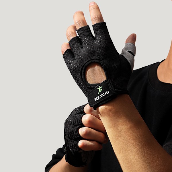 Kulumiskestävät ja liukumattomat käsipainohanskat ulkoharjoitteluun vaakapukille XG08 Black XL