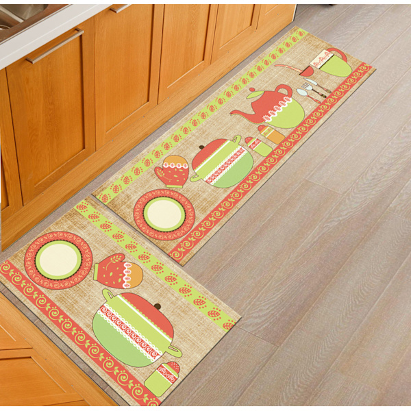 Keittiön lattiamatot, makuuhuoneen sängynmatot, konepesu mahdollisuus. tea set 40 * 60+40 * 120cm two packs