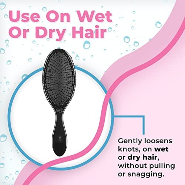 Wet Brush Original Detangler -harja Ultra Pehmeillä Harjaksilla duo lila