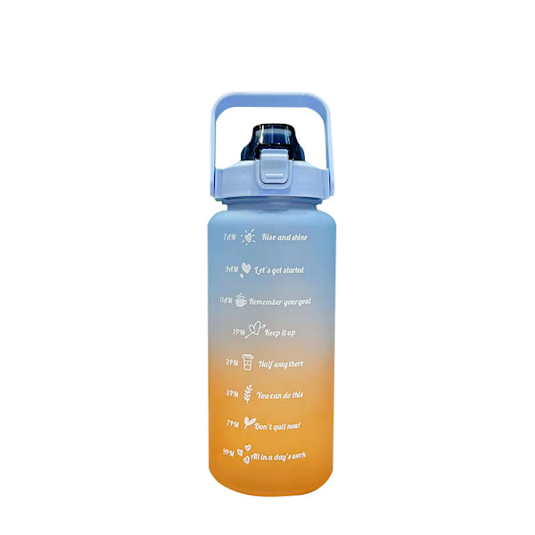 1900 ml lutning med stor kapacitet portabel sportvattenkokare för utomhusbruk Orange Blue Gradient 1900ml