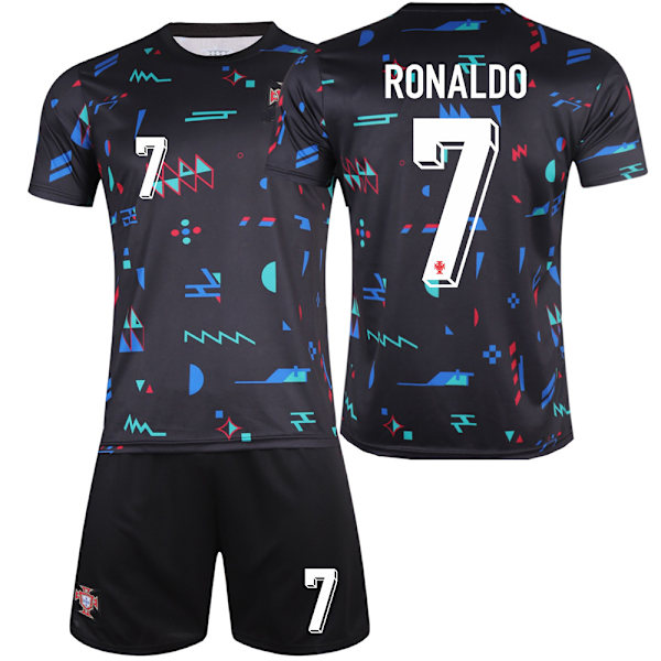 2425 Euroopan Cup Portugal -harjoitusasu, numero 7 Cristiano Ronaldo -paita, numero 8 B fee -lasten jalkapallopaita No. 7 with socks and protective gear L code