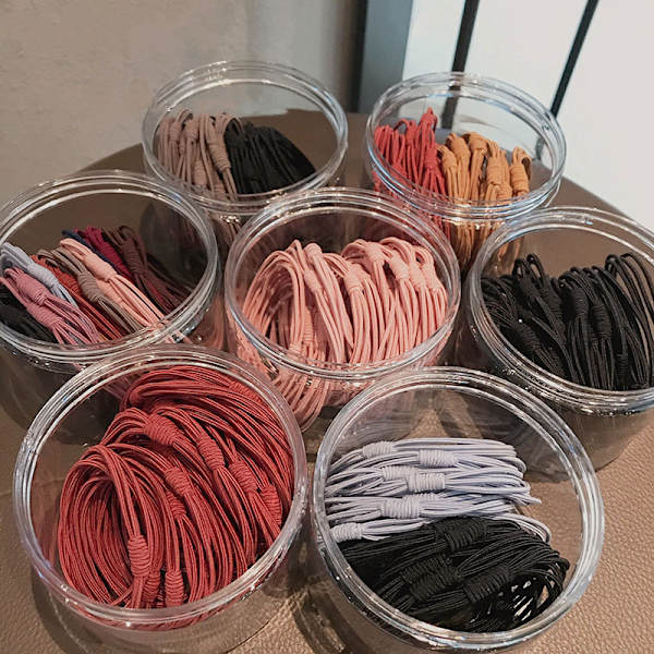 20 stycken hårcirkel med hög stretch 20条混色（20条）
