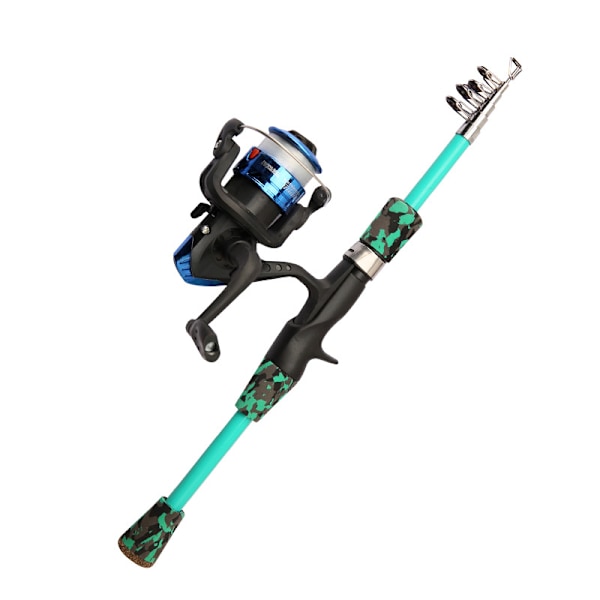 Ultrakort sjöstolpe Mini Portable River Pole blue 1.8m bare pole