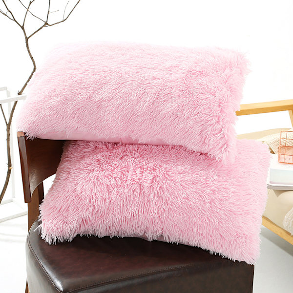 Plush-tyynynpäällinen Crystal Plush -tyynynpäällinen Kirjekuori-tyynynpäällinen 水蓝色 50*70cm