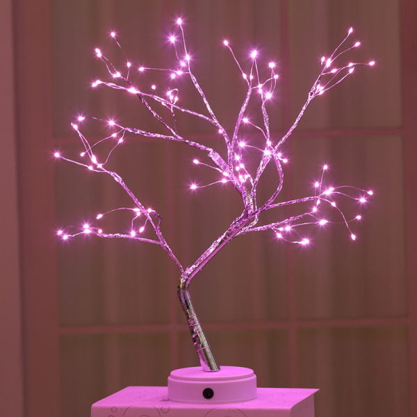 LED-tuikkulampun puu, tähtikuvioinen koristelamppu warm light 36 lamp - pearl tree lamp battery+usb dual-purpose model