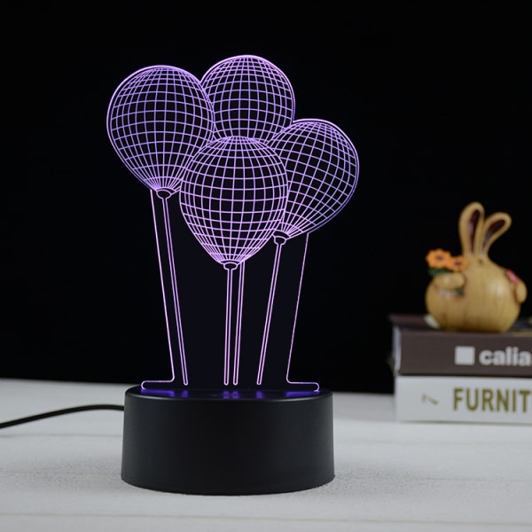 USB Creative Jellyfish 3D Nightlight pöytälamppu kuviointi