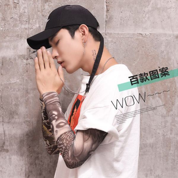 Outdoor Riding Ice Silk Tattoo Arm Sleeve Tatuering Ice Sleeve ts-159 l
