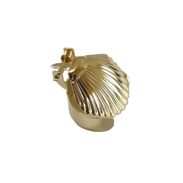 4-st - Automatisk brandförlängande ljusanordning förlänger på ett säkert sätt Candle Flame Wick Flame 4pcs Gold Scallops