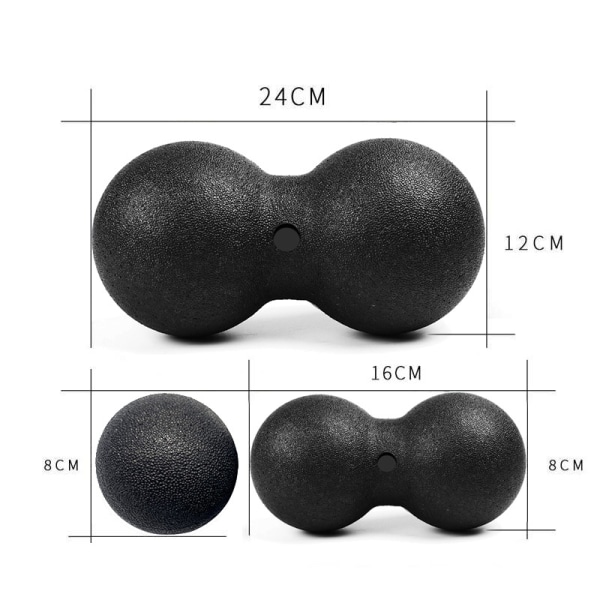 Epp Maapähkinä Fascia -pallo Hierontapallo Lihasten Rentoutuspallo 16*8cm双球