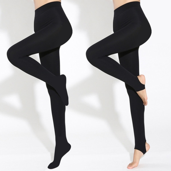 Sammetstights Vår och höst Leggings Kvinnor Bär Fotbyxor Dam Tight Sexig Yoga Fitness Byxor Black leggings Suitable for height of 145-170cm