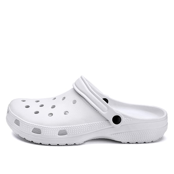 Klassiska träskor (bästsäljare) Unisex - Vuxen träskor white 41