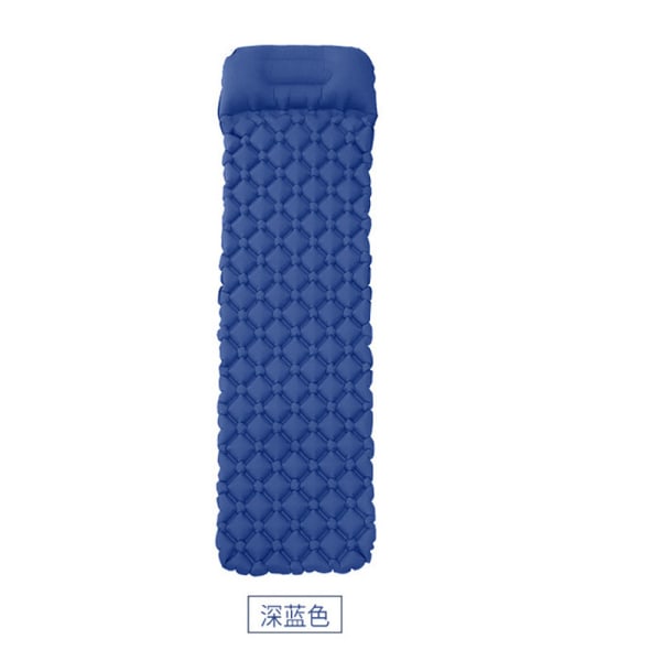 Utetält Ultralätt Single Diamond TPU brännbart liggunderlag Navy blue Diamond style with pillow