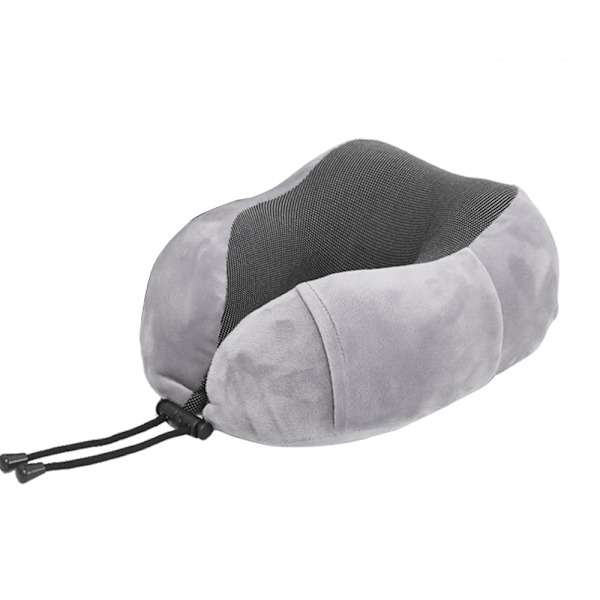 U-formad rör i bomullshals med långsam rebound-minne Spandex Super Soft Grey 28 * 24 * 14