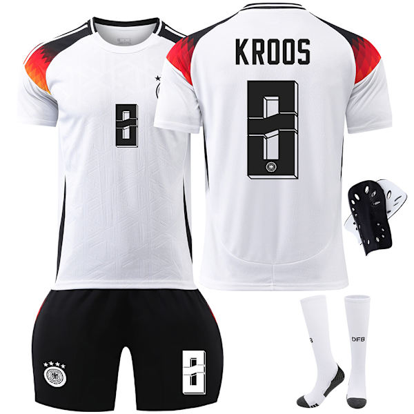 Tyskland fotbollsjersey 2024 nummer 13 Muller EM-jersey 7 Havertz 8 Kroos barn- och herrset gränsöverskridande Size 8 L code