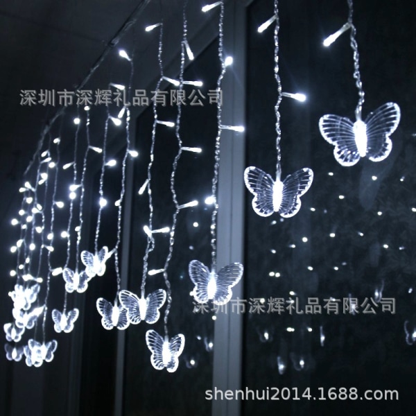 LED-valaisin riippuvalaisin häähuoneen koristevalot perhosvalo blue