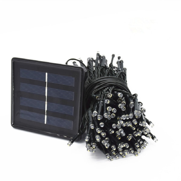 8-funktions Solar Light String Garden Light String Colored Lights 6.5米30灯暖白