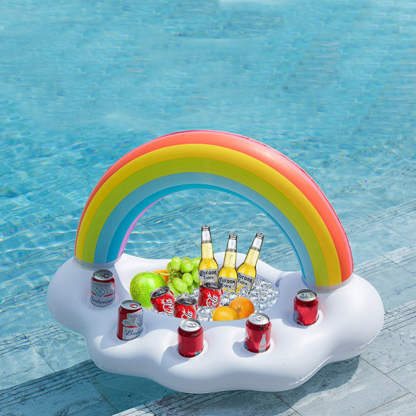 Pool Party puhallettavat pilvet 5-reikäinen Rainbow Arch Cupin pidike colour