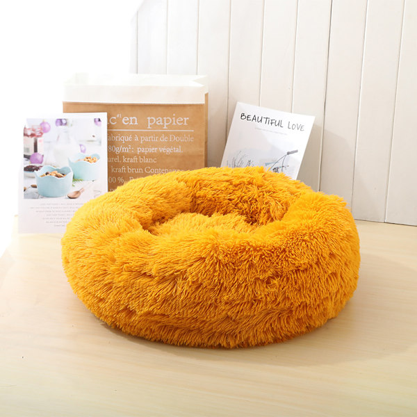 Pyöreä plushi lemmikkipesä turmeric Outer diameter 40cm