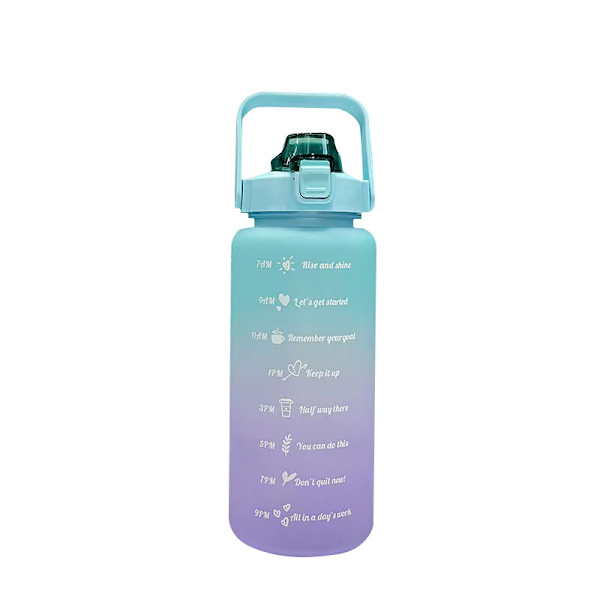 1900 ml lutning med stor kapacitet portabel sportvattenkokare för utomhusbruk Purple green gradient 1900ml