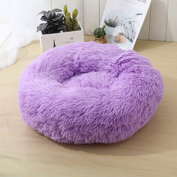 Pyöreä muhkea lemmikin pesä purple Outer diameter 120cm