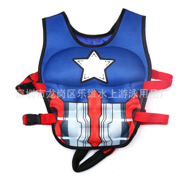 Lasten pelastusliivi kelluva liivi kelluva teho power Muscle Captain America L