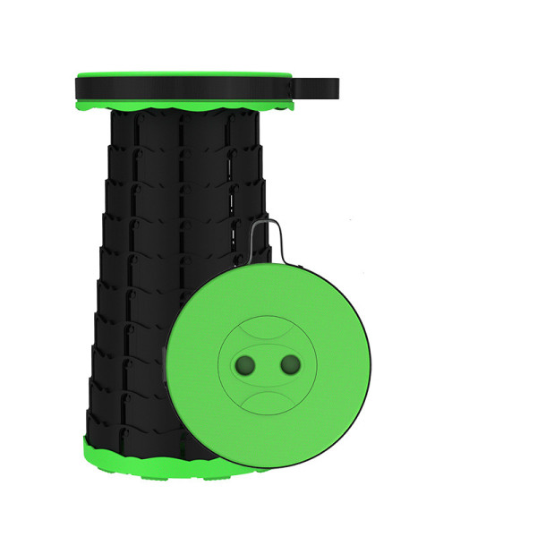 Bärbar utomhusfällbar teleskoppall Fiskepall Sh-Grass Green