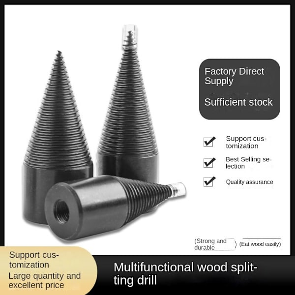 Sähköinen hakkuupää kodille Hexagonal shank firewood drill 42mm