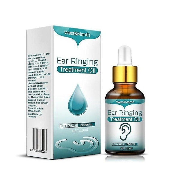 10 ml örondroppar för tinnituslindring | Örondroppar utan biverkningar | Öronolja för tinnitus, klåda, ringningar och igensatta öron