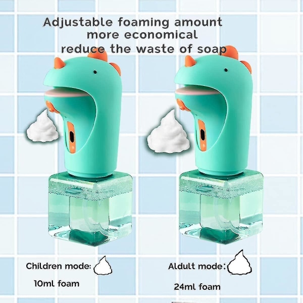 Dinosaur Automatic Soap Dispenser, Auto Foaming Touchless Hand Soap Dispenser för barn, Ipx6 Waterpr