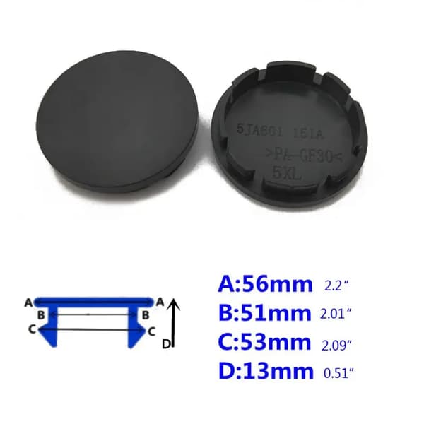 Universal 56mm ABS Bil Hjul Centrum Nav Kapsel Fälg Skydd