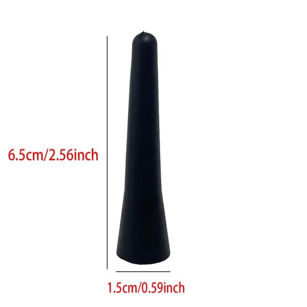 Sort FM AM DAB Solid Radio Takmontering 6.5cm Lengde Universal Auto med Skruer Bilantenne Mini Kortbiltilbehør