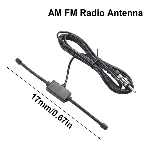 Glas AM FM Dipolantenne til bil og båd, Matematik Kabeladapter