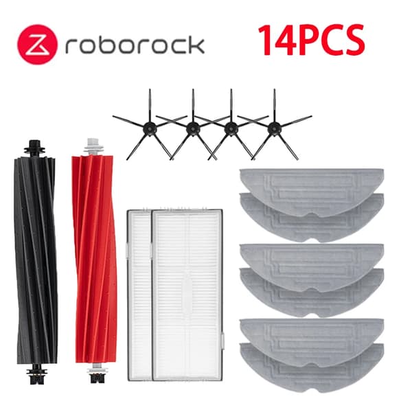 Roborock S8 S8 Pro Ultra S8+ Tilbehør moppekluter støvsugerposer Sidebørste Filter Utskiftbare robotstøvsuger reservedeler