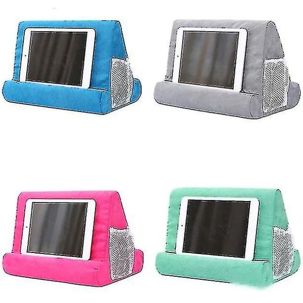 Tablettkuddställ för Ipad - Mjukt kuddställ med flervinklar surfplatta och telefonhållare Black