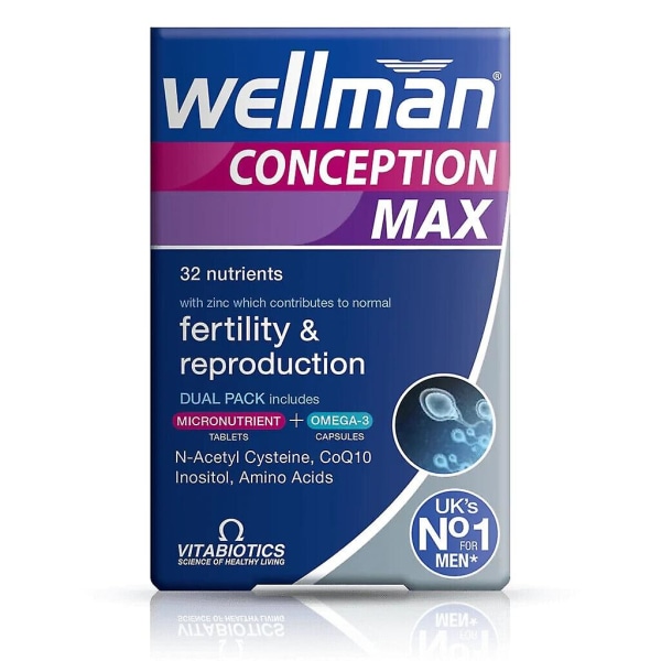 Wellman Conception Max kapslar och tabletter, 84 totalt