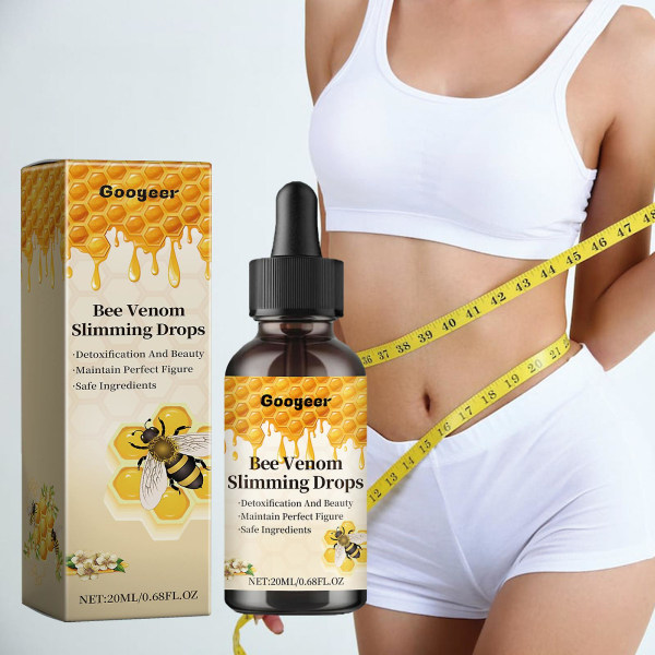 Bee Venom Slimming Drops, Bee Venom Body Slimming Drops, Bee Venom Lymfdränage & Slimming Drops, Detoxification Beauty 3Pcs