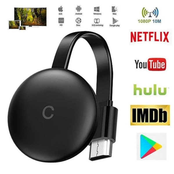 Chromecast Ultra Hd 1080p Hdr Wifi Media Streaming Tv Stick Hdmi Player---wgthhk-288