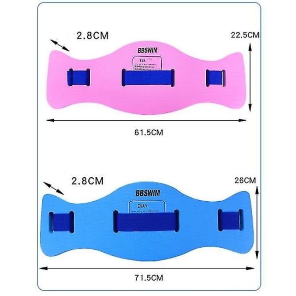 Simbälte för vuxna, flytande bälte, flytkraft, flytande bälte (blå M) blue M