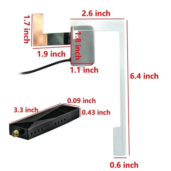 För Universal DAB+ Antenn med USB-adapter Android Bilradio GPS Stereo Receiver Spelare