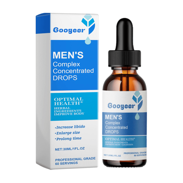 Men's Complex Concentrated Drops, Men's Complex Drop, Mens Enhancement Drops, Male Growth Nutrition Drops -GSL S 2 pcs